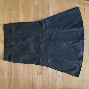 Peruvian Connection Brown Denim Cotton Skirt 12